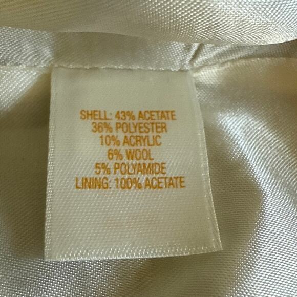 Women's Kate Spade New York Trish Be Dazzled Cream Black Dress Size 8 - Picture 9 of 9